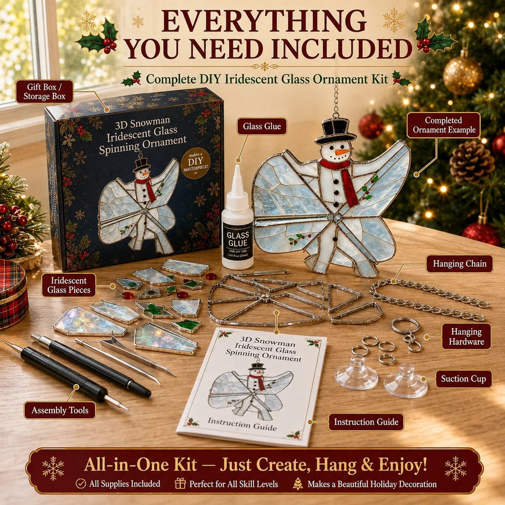 🎄Beginner-Friendly 3D Christmas Iridescent Suncatcher DIY Kit