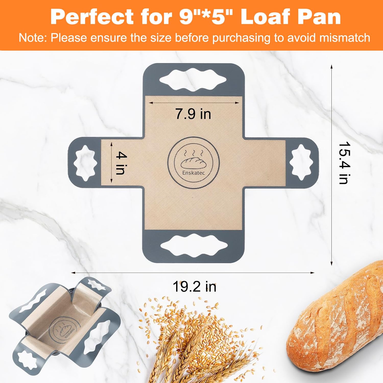 Tyiipro™ Silicone Bread Baking Sling with 4 Handles