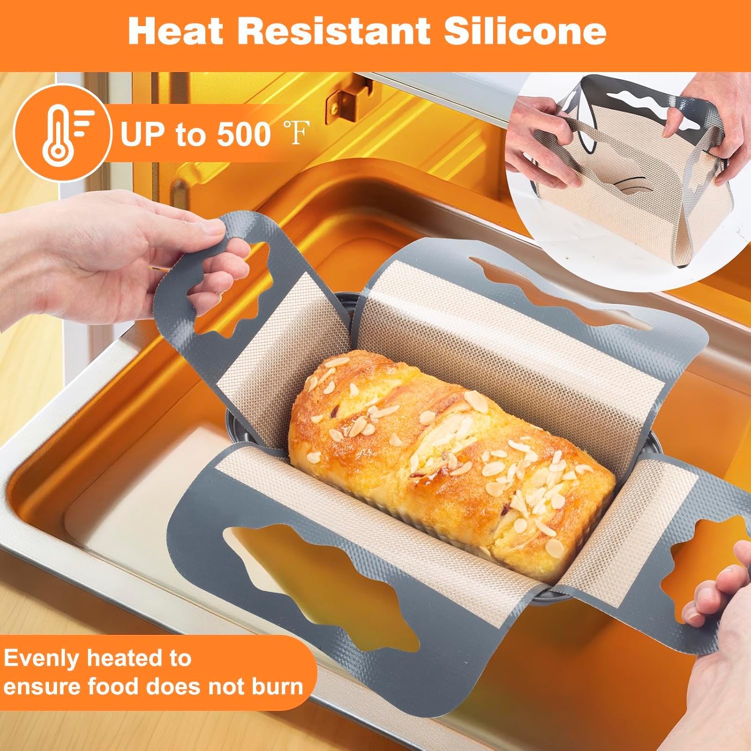 Tyiipro™ Silicone Bread Baking Sling with 4 Handles