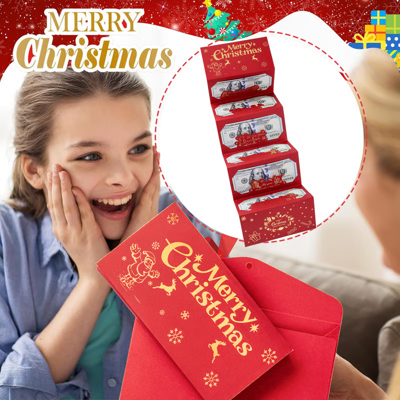 🎄 Fold-Out Christmas Money Gift Card