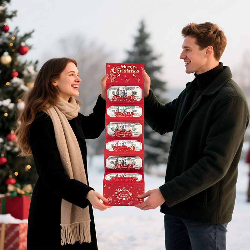 🎄 Fold-Out Christmas Money Gift Card