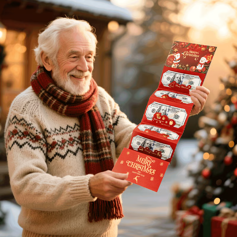 🎄 Fold-Out Christmas Money Gift Card