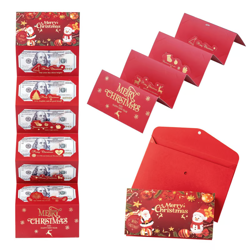 🎄 Fold-Out Christmas Money Gift Card