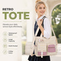 Large Capacity Multi-Pocket Canvas Tote Bag