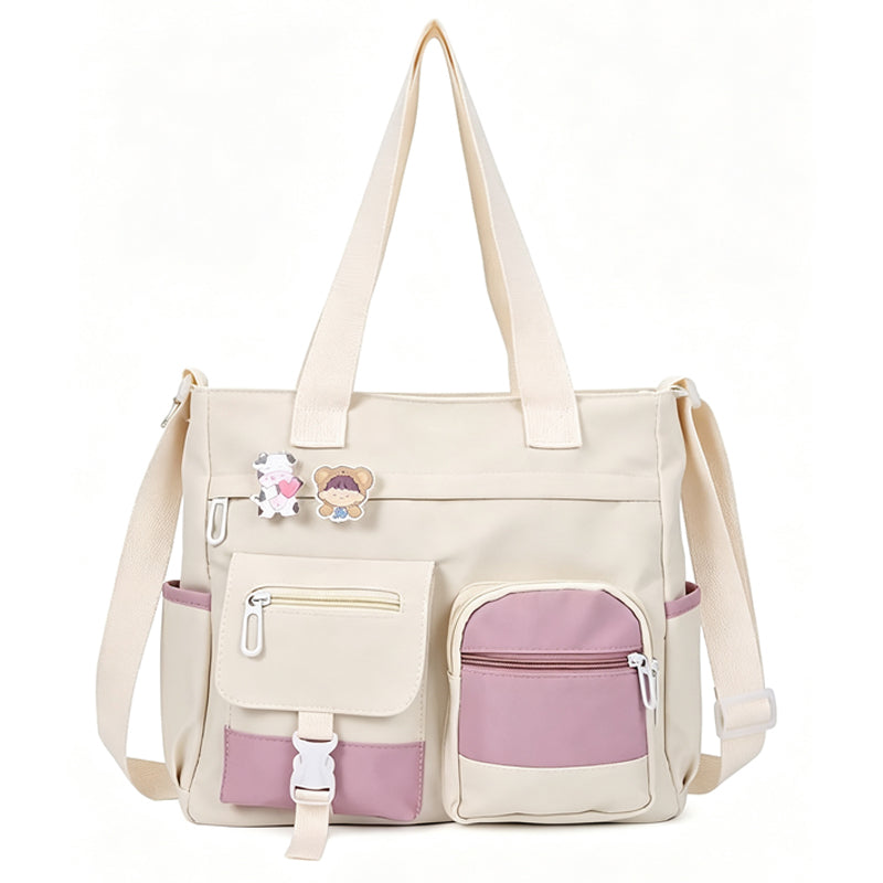 Tyiipro™ Vintage Large Capacity Multi-Pocket Canvas Tote Bag